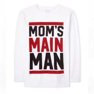 THE CHILDREN’S PLACE Boys Size XXL Mom's Main Man Long Sleeve Shirt